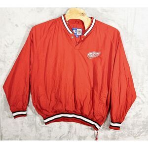 Vintage 90s Starter NHL Detroit Redwings Pullover‎ Jacket Mens XXL